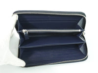 Prada Saffiano Wallet Leather Navy Leather Wallets Accessory (Pre-Loved)