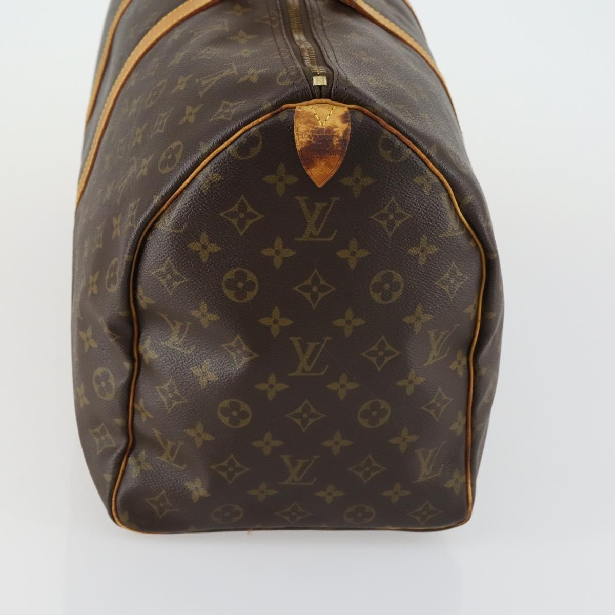 Louis Vuitton Keepall Bag Monogram Canvas Brown Canvas Travel Bag Bag (Authentic Pre-Loved)