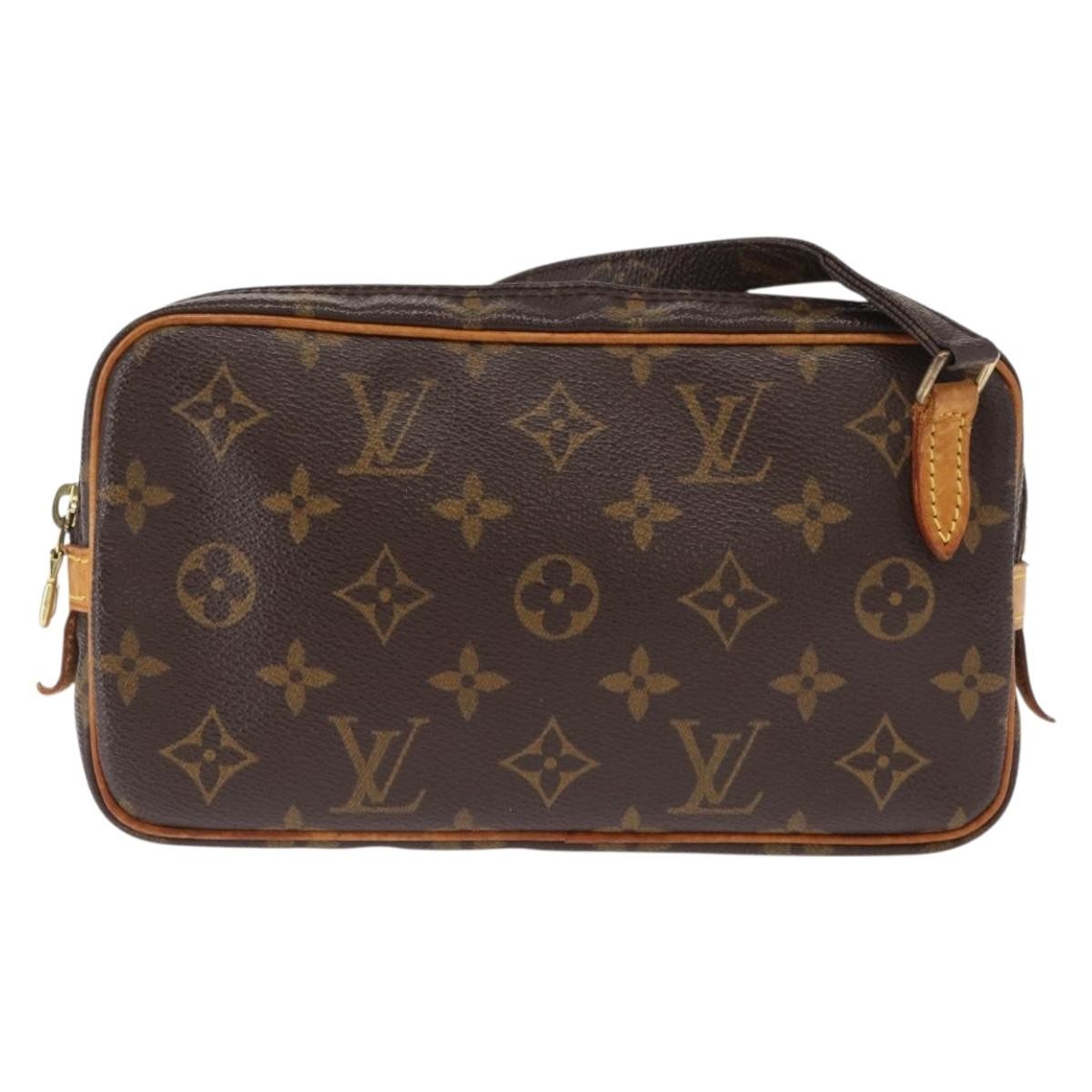 Louis Vuitton Pochette Marly Bandouliere Bag Monogram Canvas Brown Canvas Shoulder Bag Bag (Pre-Loved)