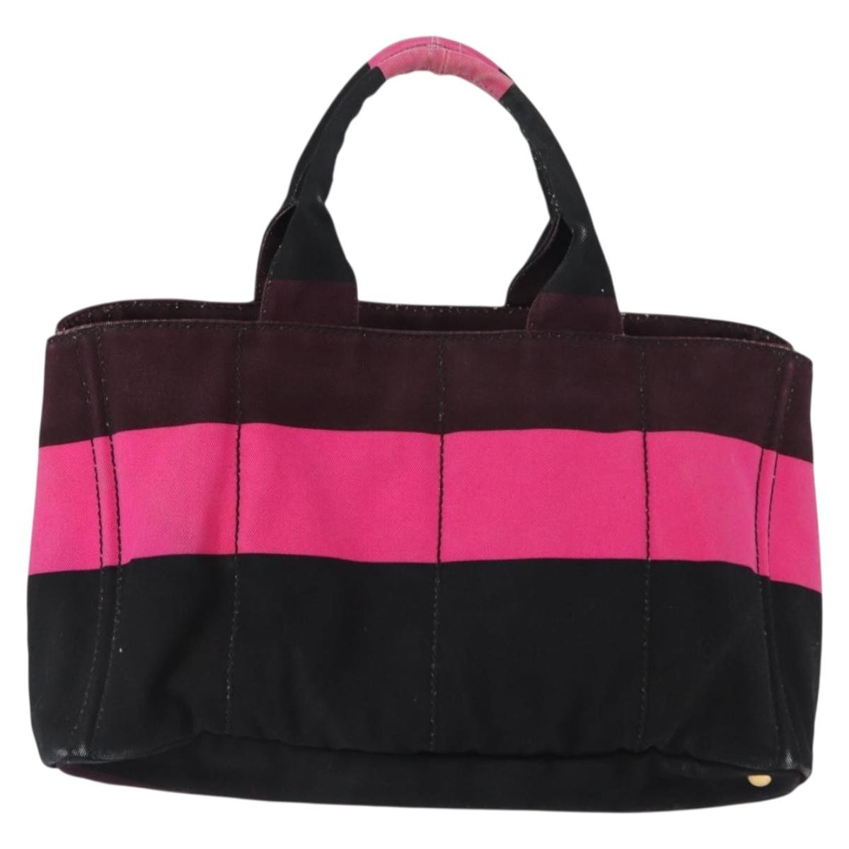 Prada Prada Canapa Tote Canvas Pink Canvas Tote Bag Bag (Pre-Loved)