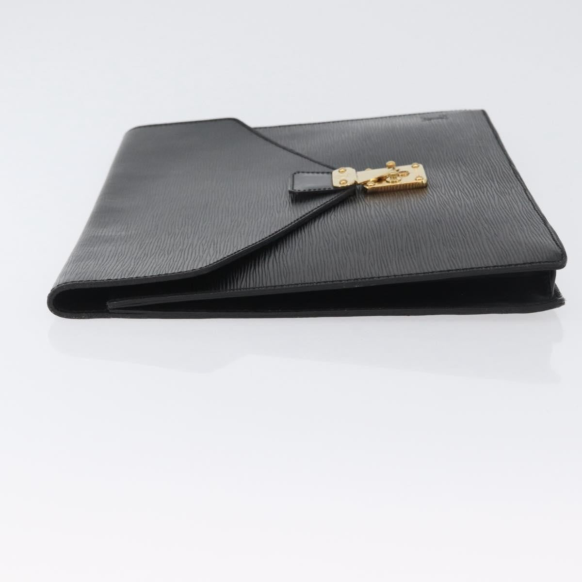 Louis Vuitton Porte-Documents Senateur Bag Epi Leather Black Leather Briefcase Bag (Authentic Pre-Loved)