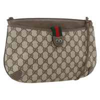 Gucci Vintage Web Crossbody Bag Gg Coated Canvas Beige Canvas Shoulder Bag Bag (Authentic Pre-Loved)