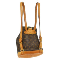 Louis Vuitton Vintage Montsouris Backpack Monogram Canvas Brown Canvas Backpack Bag (Pre-Loved)