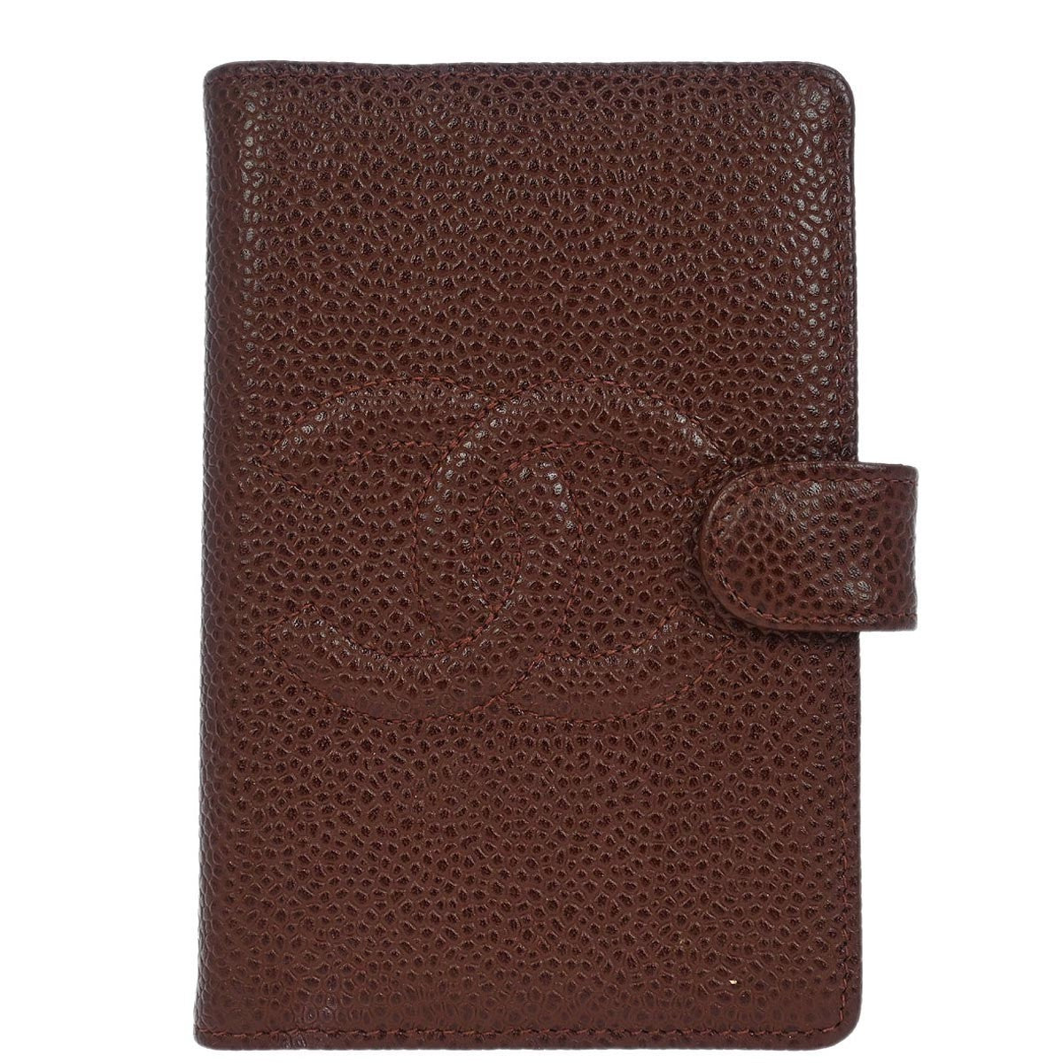 Chanel Cc Bifold Wallet Quilted Caviar Brown Leather Wallets Accessory (Pre-Loved)