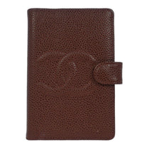Chanel Cc Bifold Wallet Quilted Caviar Brown Leather Wallets Accessory (Pre-Loved)