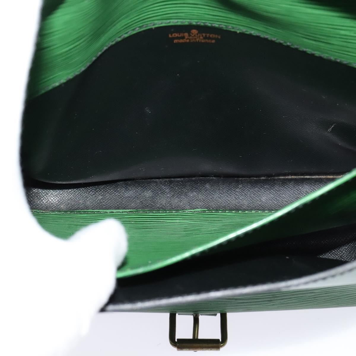 Louis Vuitton Cartouchiere Handbag Epi Leather Green Leather Shoulder Bag Bag (Pre-Loved)