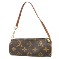 Louis Vuitton Papillon Pochette Monogram Canvas Brown Canvas Clutche & Pouche Bag (Pre-Loved)
