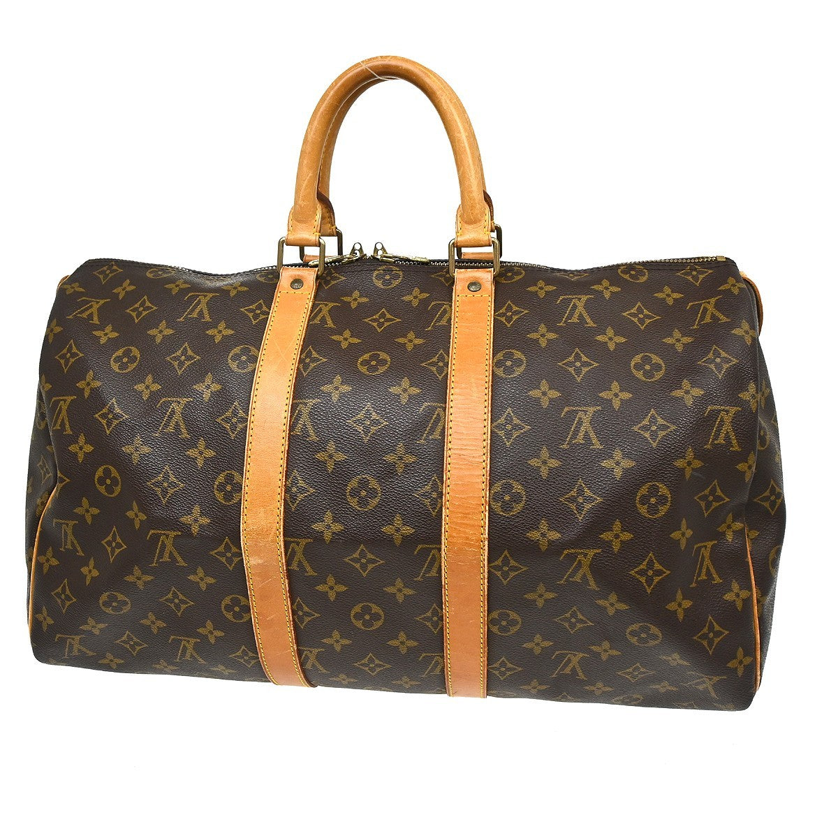 Louis Vuitton Louis Vuitton Keepall Bag Monogram Canvas Brown Canvas Travel Bag Bag (Pre-Loved)