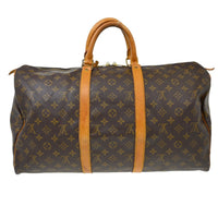 Louis Vuitton Louis Vuitton Keepall Bag Monogram Canvas Brown Canvas Travel Bag Bag (Authentic Pre-Loved)