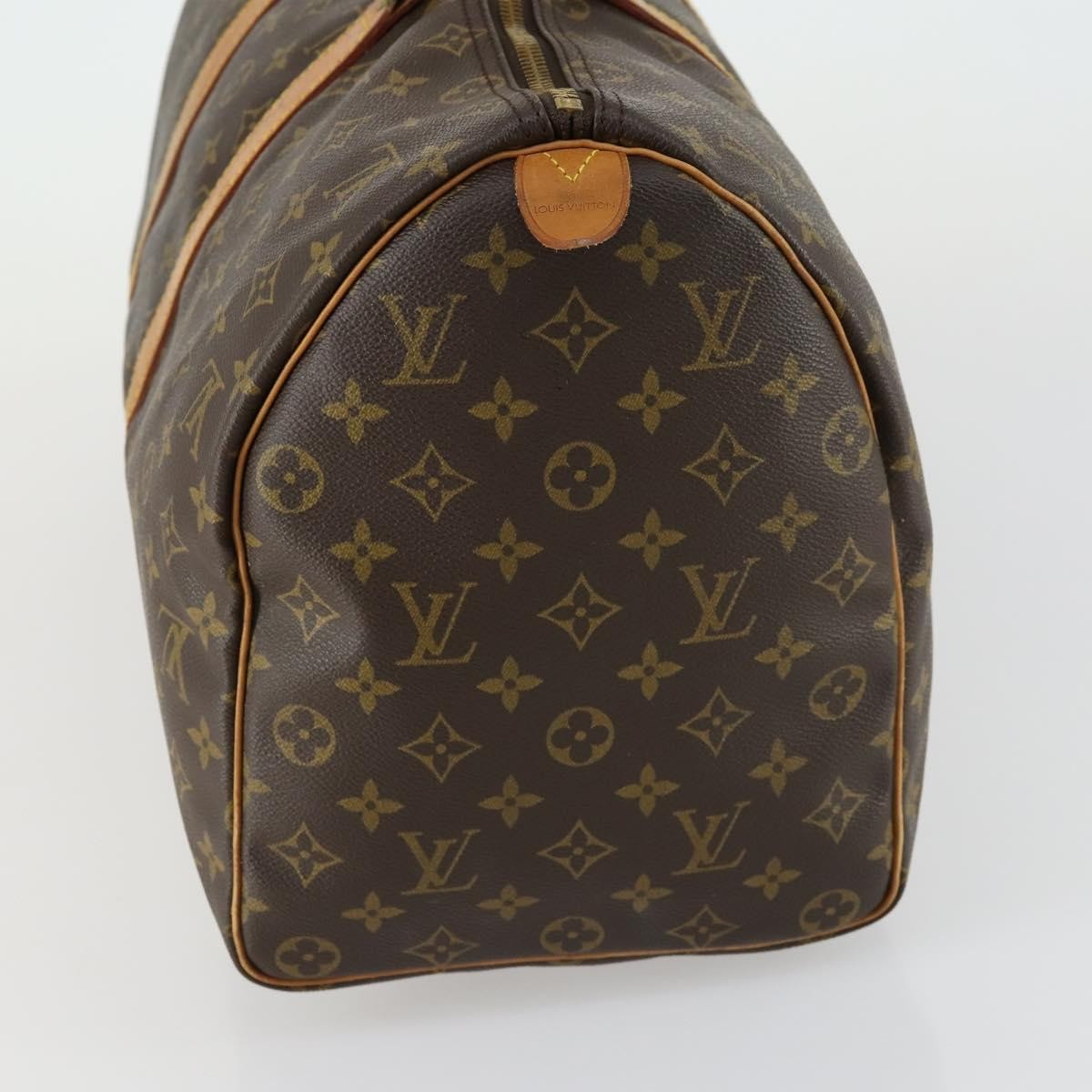 Louis Vuitton Keepall Bag Monogram Canvas Brown Canvas Travel Bag Bag (Authentic Pre-Loved)