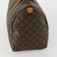 Louis Vuitton Keepall Bag Monogram Canvas Brown Canvas Travel Bag Bag (Authentic Pre-Loved)