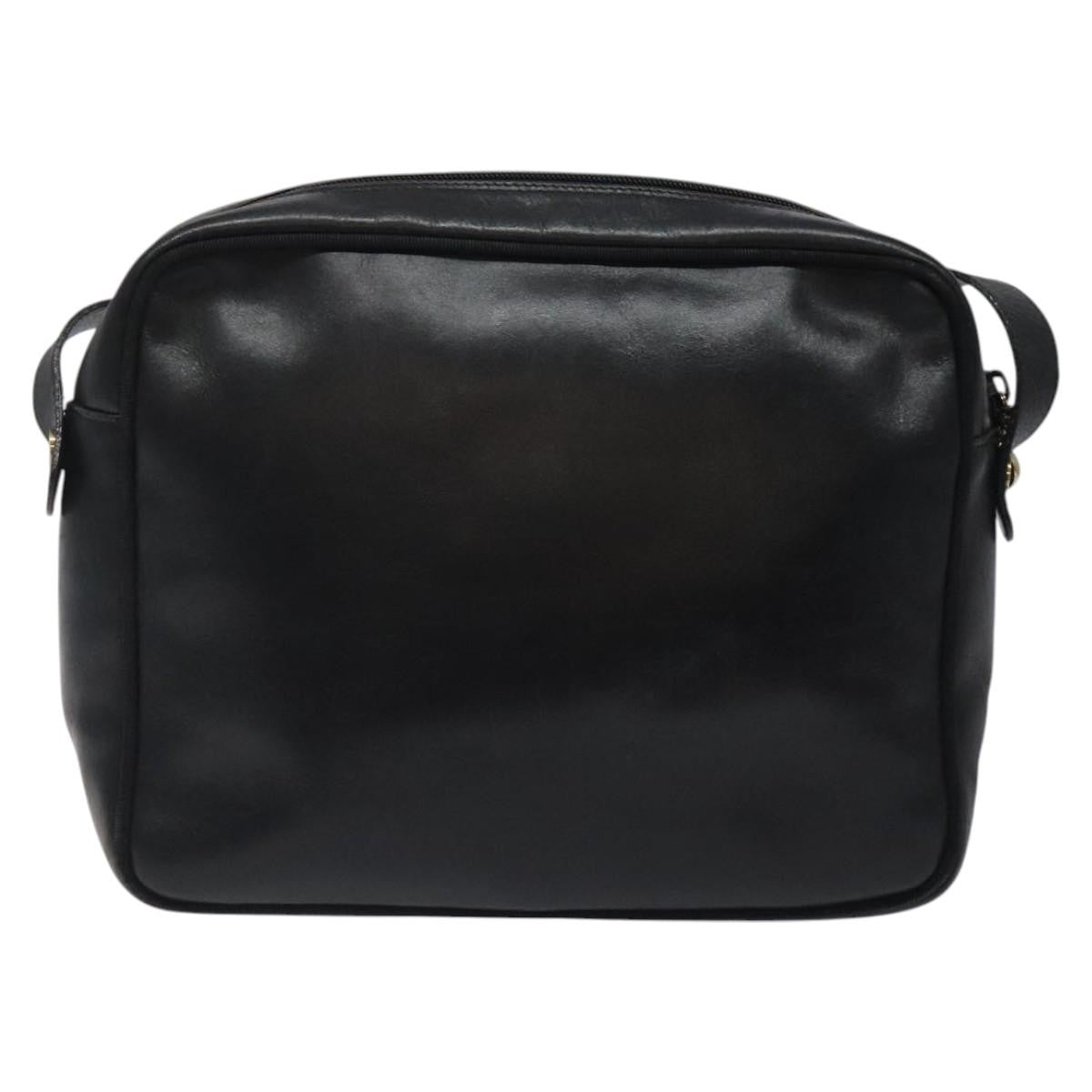 Salvatore Ferragamo Vara Bow Camera Shoulder Bag Leather Black Leather Shoulder Bag Bag (Authentic Pre-Loved)