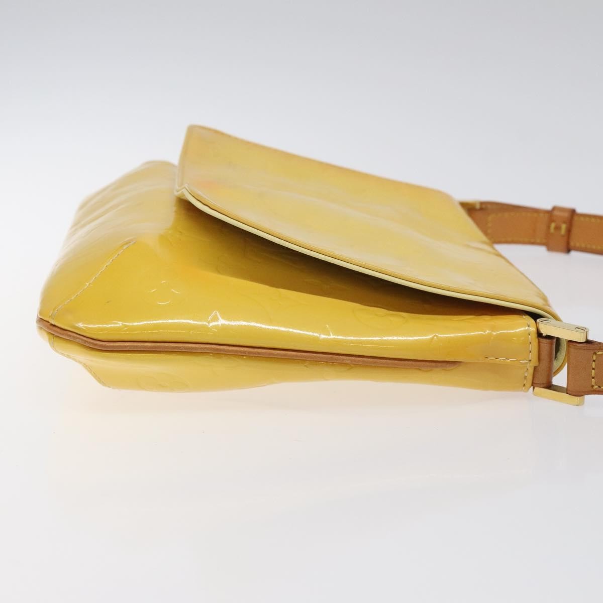 Louis Vuitton Thompson Street Handbag Monogram Vernis Yellow Patent_Leather Shoulder Bag Bag (Authentic Pre-Loved)