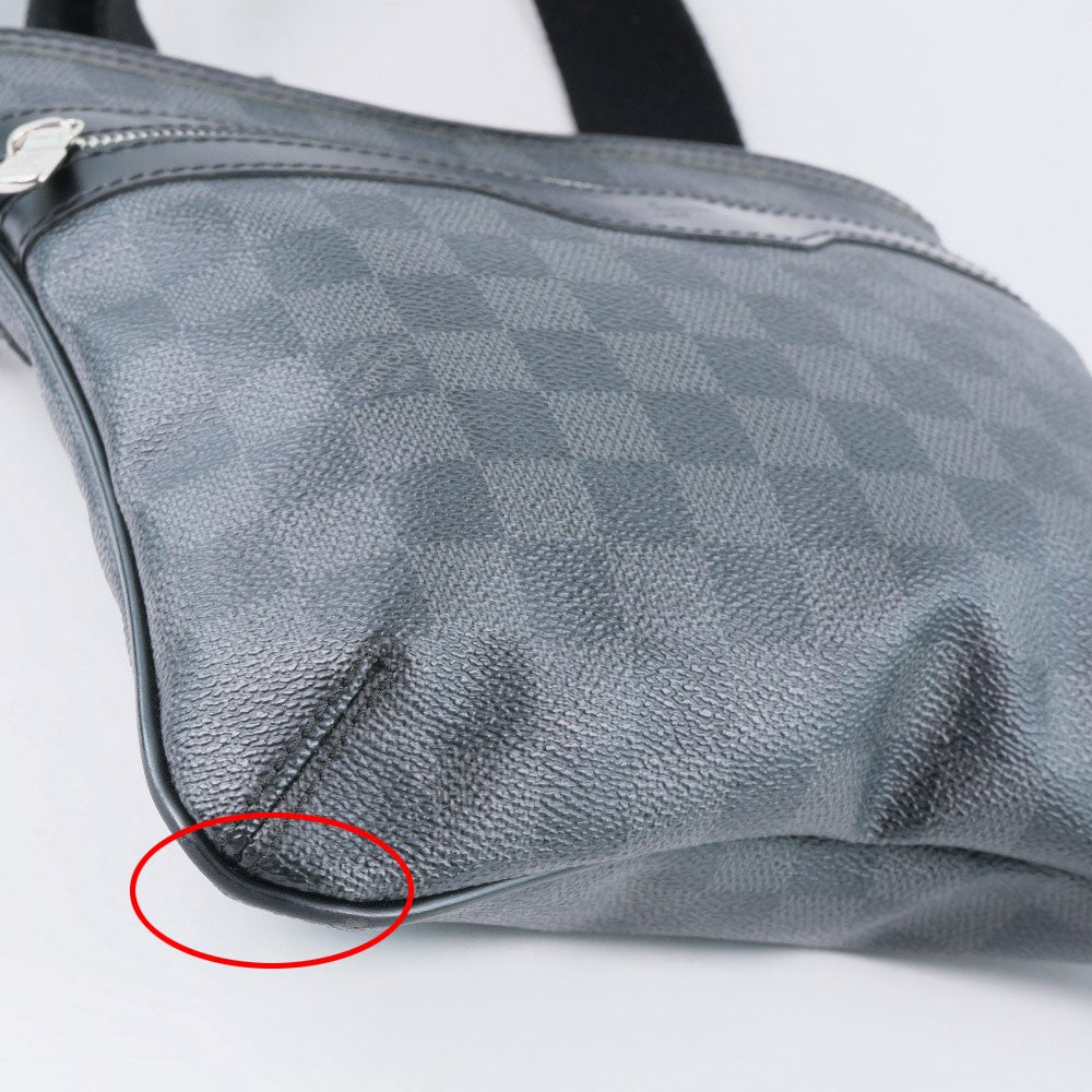 Louis Vuitton Thomas Handbag Damier Graphite Black Canvas Shoulder Bag Bag (Pre-Loved)