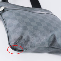 Louis Vuitton Thomas Handbag Damier Graphite Black Canvas Shoulder Bag Bag (Pre-Loved)