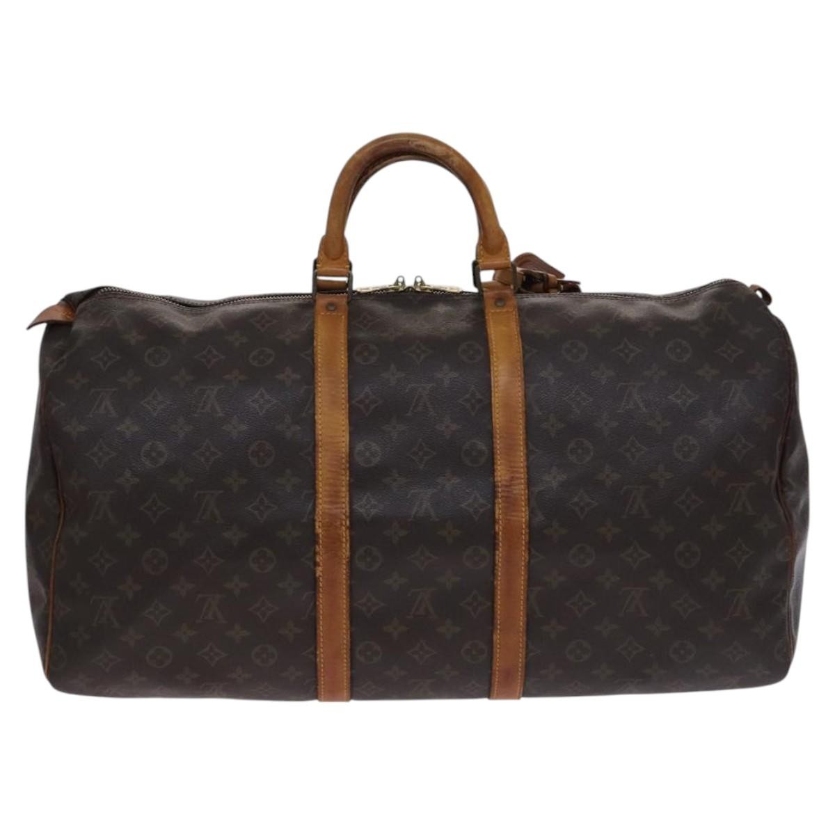 Louis Vuitton Louis Vuitton Keepall Bag Monogram Canvas Brown Canvas Travel Bag Bag (Pre-Loved)