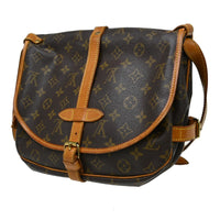 Louis Vuitton Louis Vuitton Saumur Handbag Monogram Canvas Brown Canvas Shoulder Bag Bag (Pre-Loved)