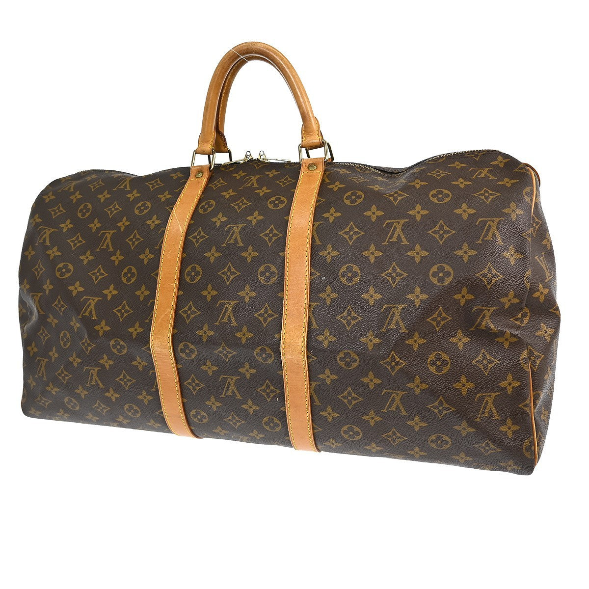 Louis Vuitton Louis Vuitton Keepall Bag Monogram Canvas Brown Canvas Travel Bag Bag (Pre-Loved)