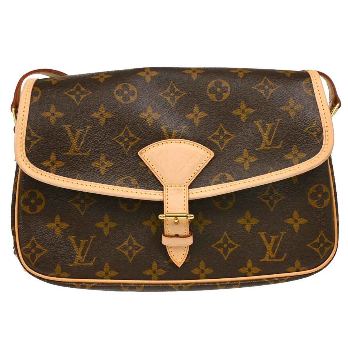 Louis Vuitton Sologne Handbag Monogram Canvas Brown Canvas Shoulder Bag Bag (Authentic Pre-Loved)
