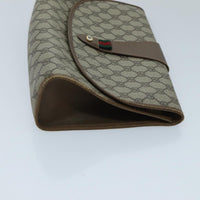 Gucci Sherry Line Pouch Canvas Beige Canvas Clutche & Pouche Bag (Authentic Pre-Loved)