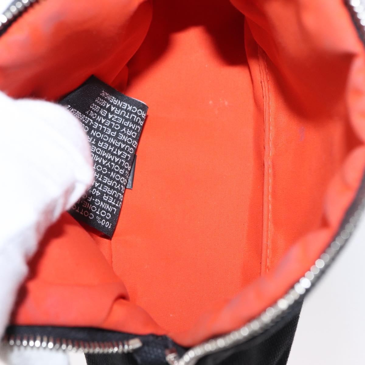 Hermes Bolide Travel Pouch Canvas Black Canvas Clutche & Pouche Bag (Pre-Loved)