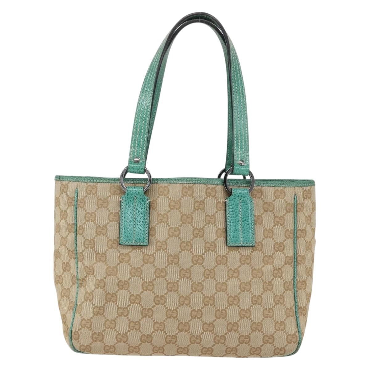 Gucci Open Tote Gg Canvas Beige Canvas Tote Bag Bag (Pre-Loved)