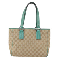 Gucci Open Tote Gg Canvas Beige Canvas Tote Bag Bag (Pre-Loved)