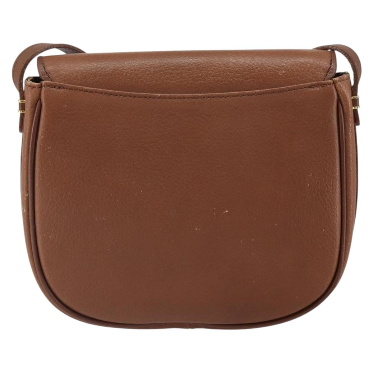 Burberry Vintage Flap Crossbody Bag Leather Brown Leather Shoulder Bag Bag (Pre-Loved)