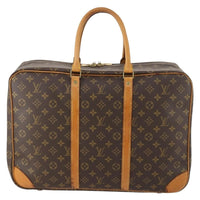 Louis Vuitton Sirius Handbag Monogram Canvas Brown Canvas Travel Bag Bag (Pre-Loved)