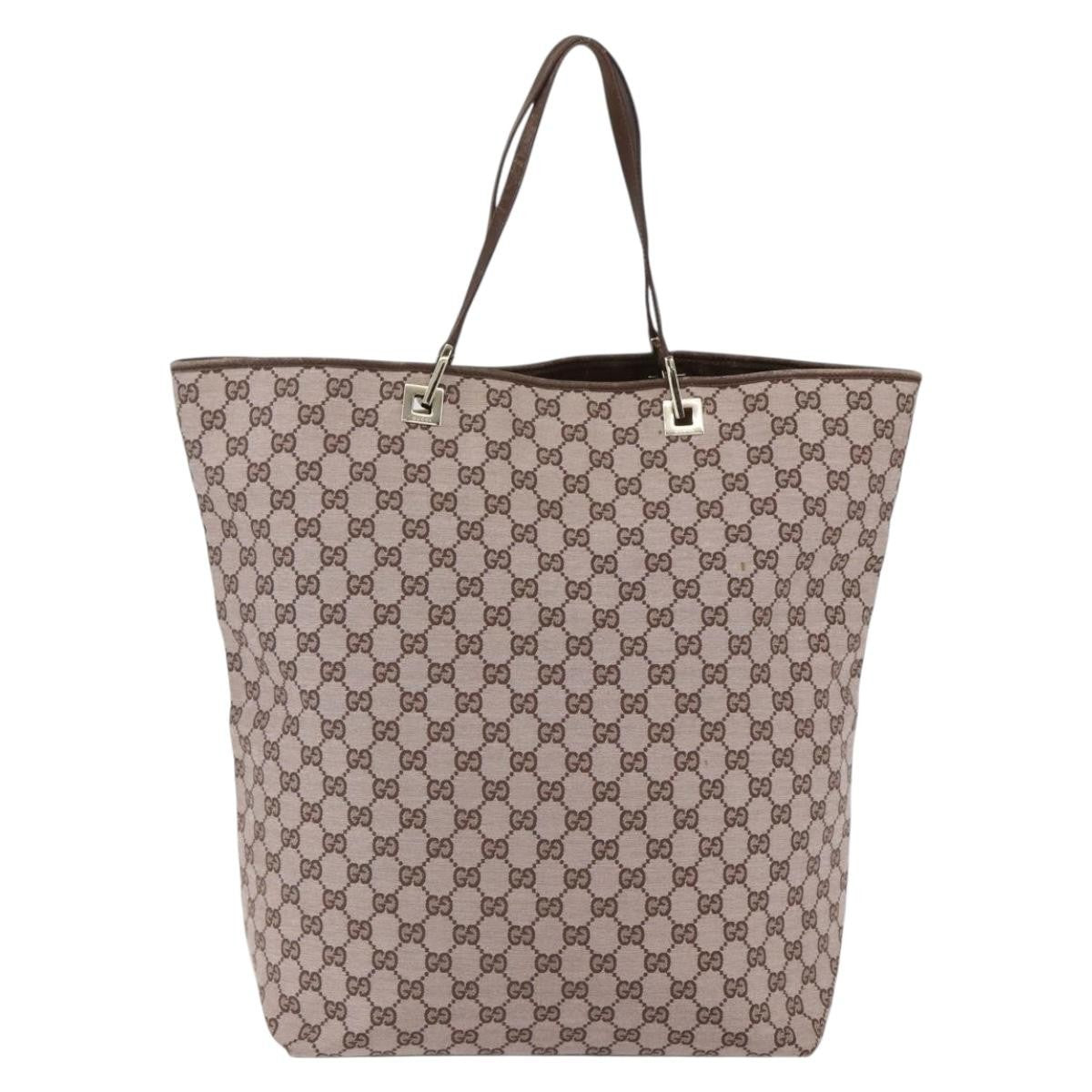 Gucci Gucci Vintage Bucket Shopping Tote Gg Canvas Pink Canvas Tote Bag Bag (Pre-Loved)