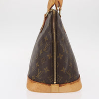 Louis Vuitton Alma Handbag Monogram Canvas Brown Canvas Handbag (Authentic Pre-Loved)