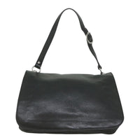 Gucci Blondie Flap Bag Leather Black Leather Shoulder Bag Bag (Authentic Pre-Loved)