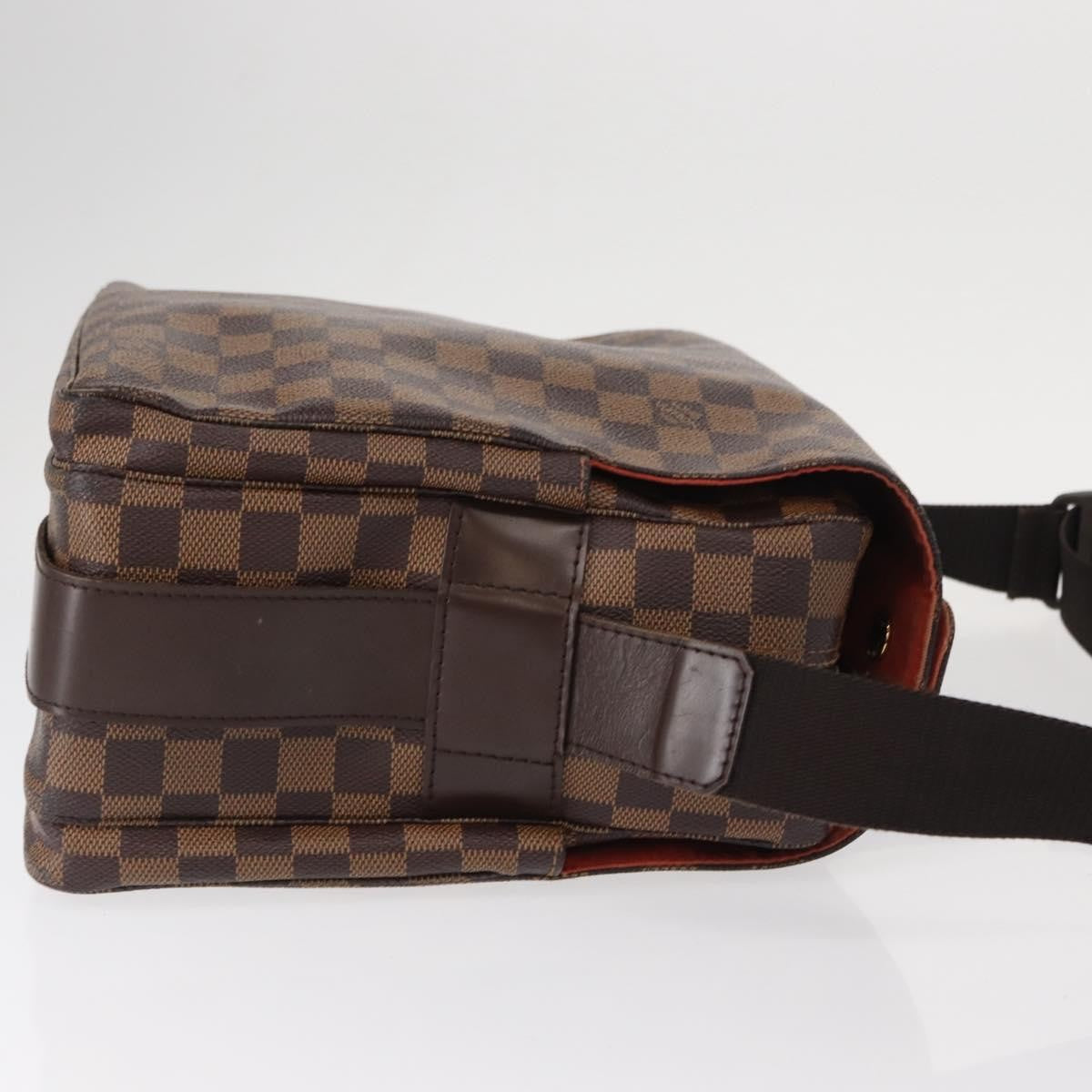 Louis Vuitton Naviglio Handbag Damier Brown Canvas Shoulder Bag Bag (Authentic Pre-Loved)