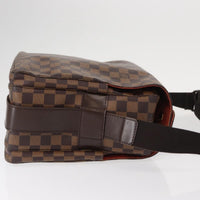 Louis Vuitton Naviglio Handbag Damier Brown Canvas Shoulder Bag Bag (Authentic Pre-Loved)