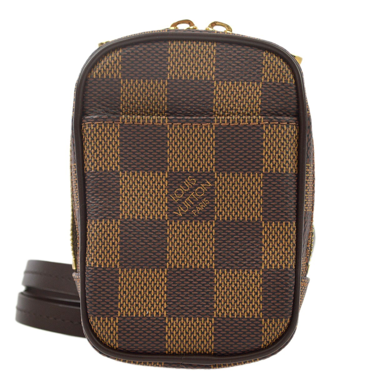 Louis Vuitton Etui Okapi Camera Case Damier Brown Canvas Shoulder Bag Bag (Authentic Pre-Loved)