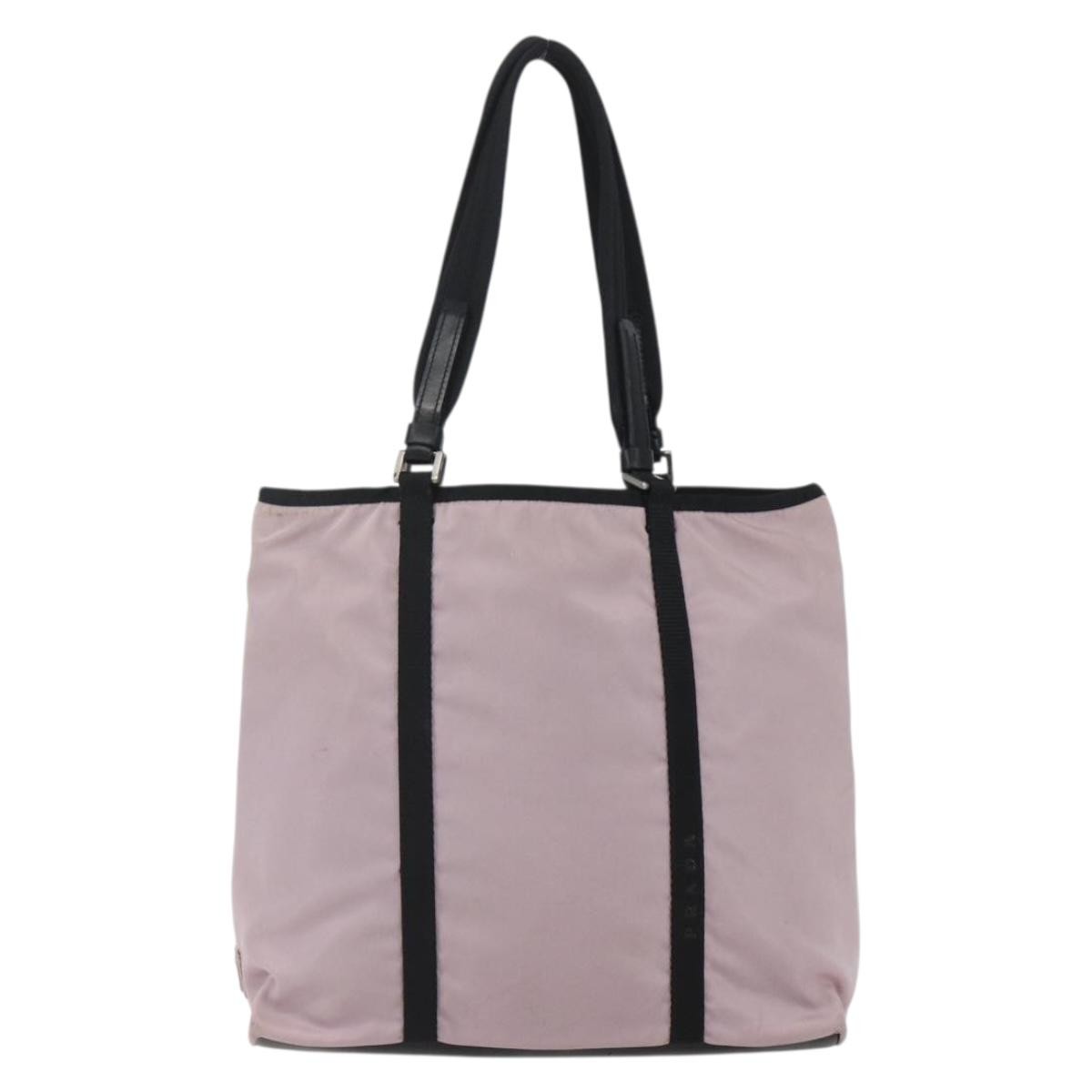 Prada Vintage Tote Tessuto Pink Nylon Tote Bag Bag (Pre-Loved)