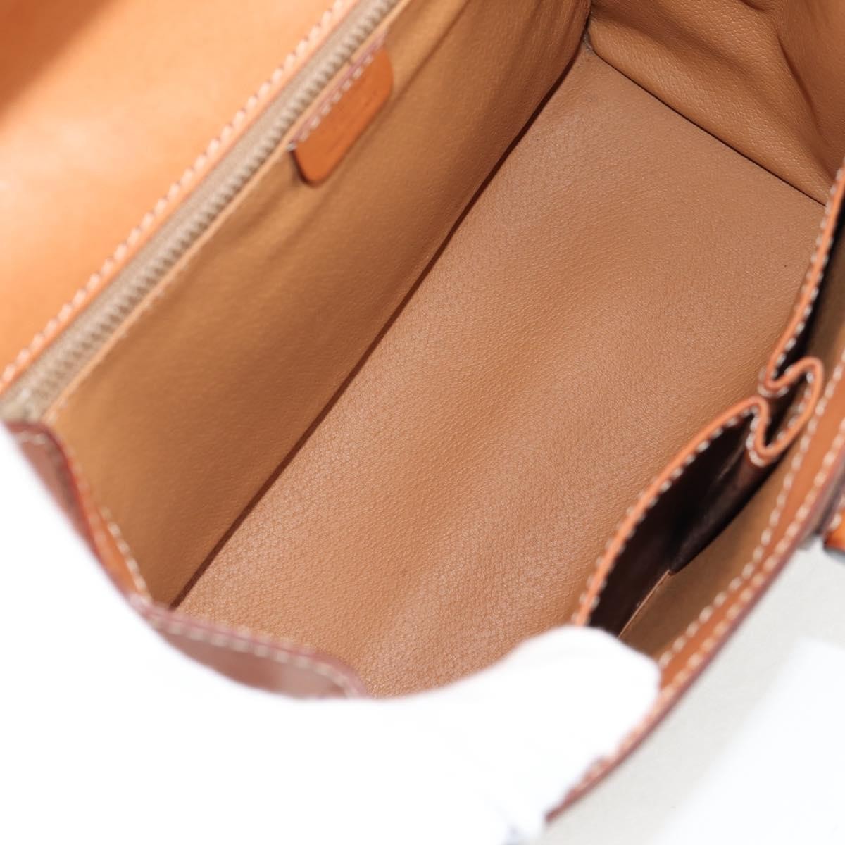 Celine Vintage Convertible Top Handle Bag Macadam Coated Canvas Brown Canvas Bag (Authentic Pre-Loved)