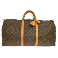 Louis Vuitton Louis Vuitton Keepall Bag Monogram Canvas Brown Canvas Travel Bag Bag (Authentic Pre-Loved)