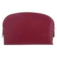 Louis Vuitton Cosmetic Pouch Epi Leather Burgundy Leather Clutche & Pouche Bag (Pre-Loved)