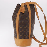 Louis Vuitton Randonnee Backpack Monogram Canvas Brown Canvas Shoulder Bag Bag (Pre-Loved)