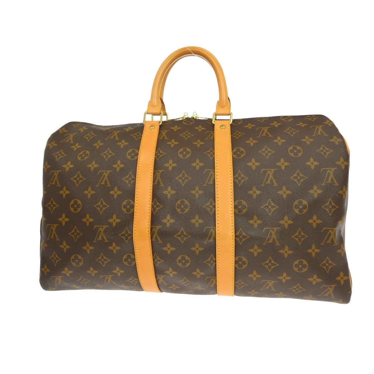 Louis Vuitton Keepall Bag Monogram Canvas Brown Canvas Travel Bag Bag (Pre-Loved)