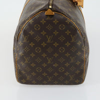 Louis Vuitton Keepall Bag Monogram Canvas Brown Canvas Travel Bag Bag (Authentic Pre-Loved)