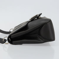 Salvatore Ferragamo Vala Shoulder Bag Leather Black Leather Bag (Authentic Pre-Loved)