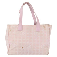 Chanel Chanel Travel Line Tote Nylon Pink Nylon Tote Bag Bag (Pre-Loved)