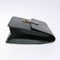 Louis Vuitton Kourad Pouch Taiga Green Leather Clutche & Pouche Bag (Authentic Pre-Loved)