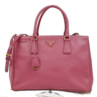 Prada Lux Open Tote Saffiano Leather Pink Leather Tote Bag Bag (Pre-Loved)