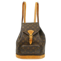 Louis Vuitton Vintage Montsouris Backpack Monogram Canvas Brown Canvas Backpack Bag (Pre-Loved)