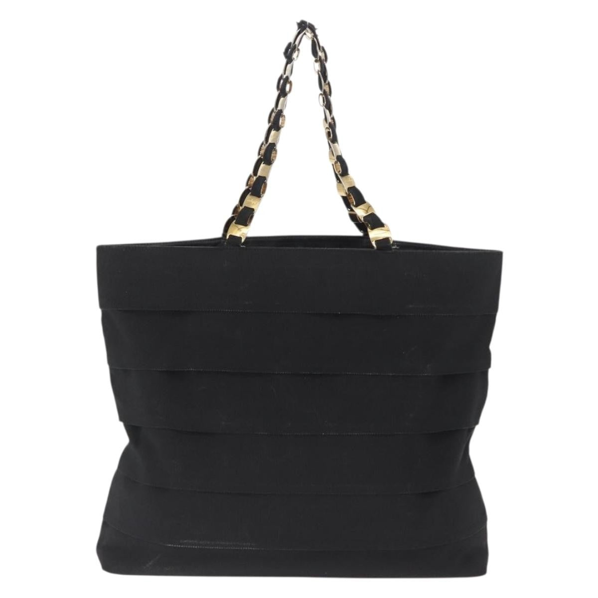 Salvatore Ferragamo Salvatore Ferragamo Vala Tote Canvas Black Canvas Tote Bag Bag (Pre-Loved)