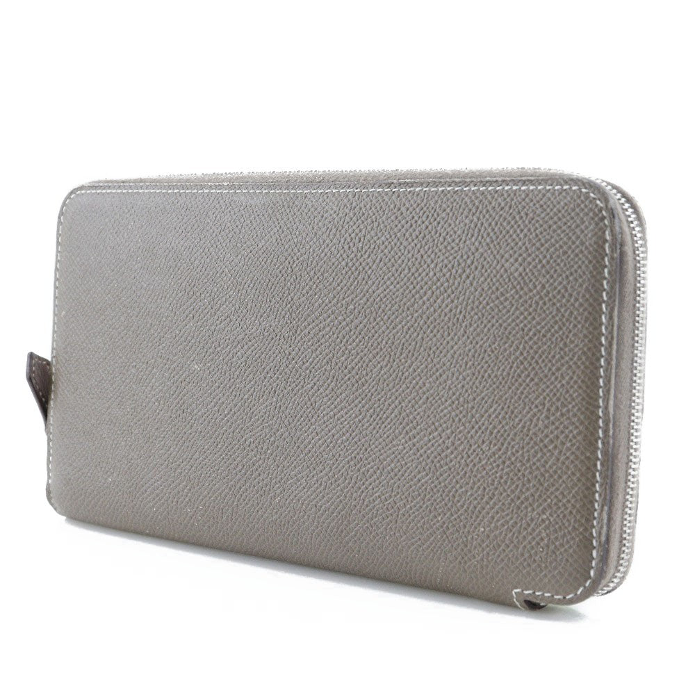 Hermes Azap Zip Around Wallet Epsom Beige Leather Wallets
