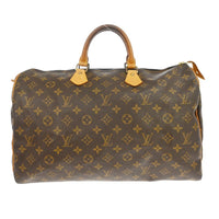 Louis Vuitton Speedy Handbag Monogram Canvas Brown Canvas Handbag (Pre-Loved)